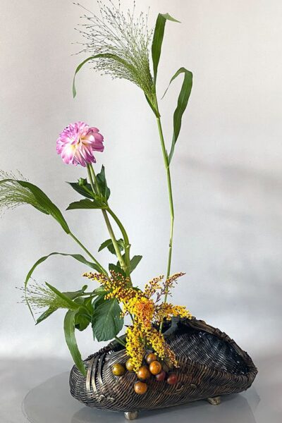 September 6th, 2025 Friends n Flowers, Jiyuka in a Basket with Wanda LaLoggia
